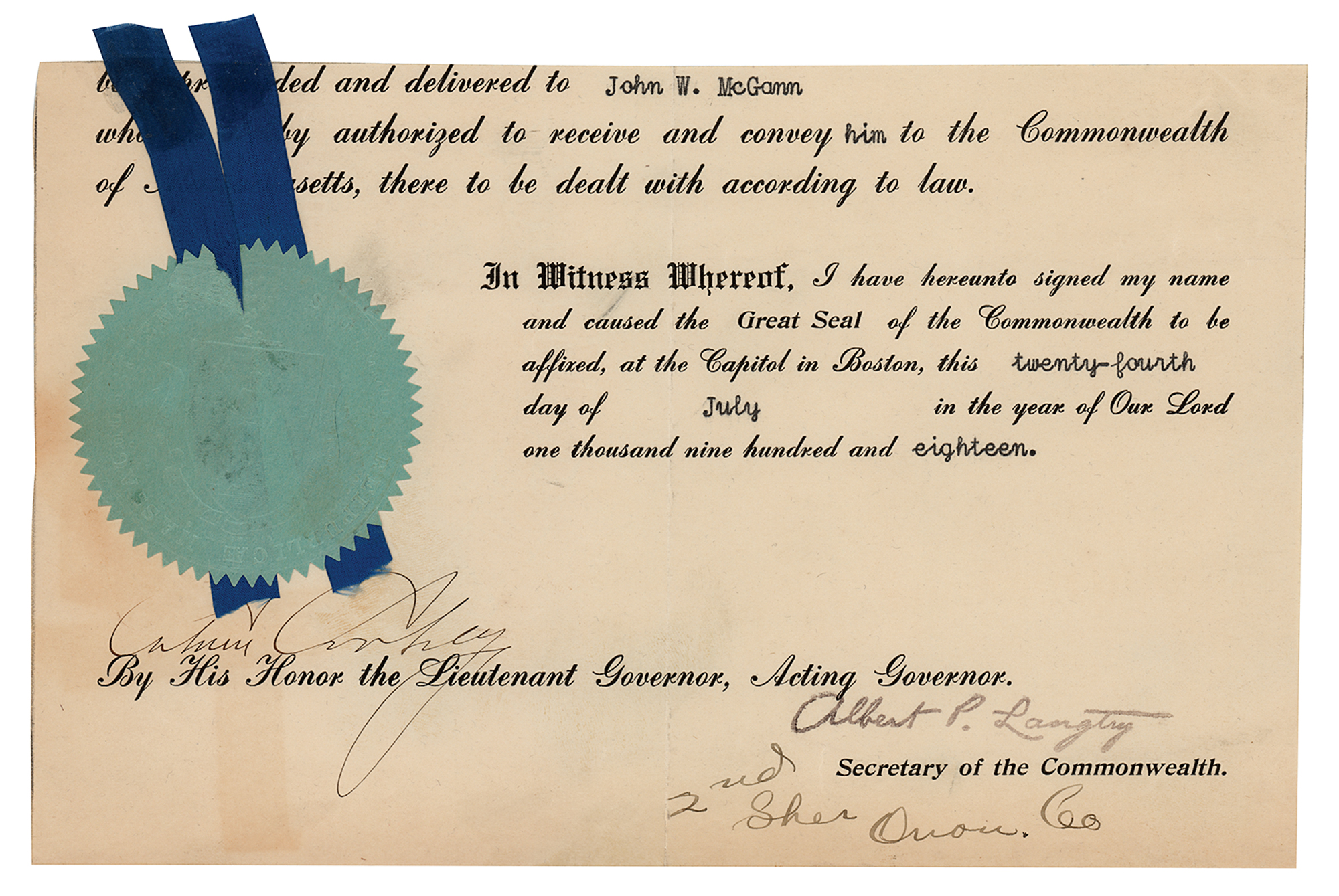 Calvin Coolidge Signature | RR Auction