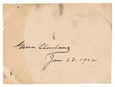 Lot #74 Grover Cleveland Signature