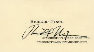 Lot #120 Richard Nixon Signature