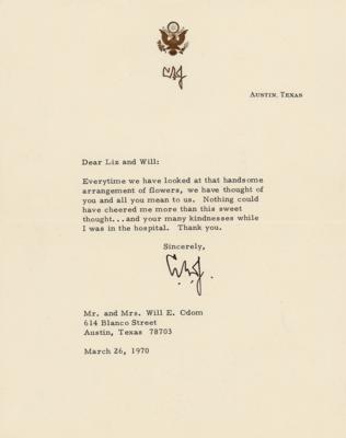 Lot #116 Lyndon B. Johnson Typed Letter Signed - Image 1