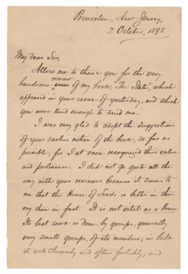 Lot #33 Woodrow Wilson Autograph Letter Signed on
