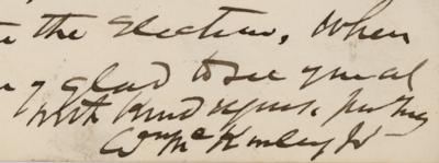 Lot #28 William McKinley Autograph Letter Signed - Image 2
