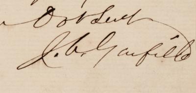 Lot #24 James A. Garfield Autograph Letter Signed - Image 2