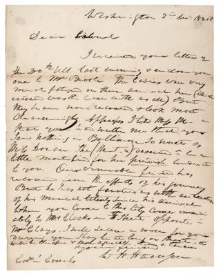 Lot #11 Wiliam Henry Harrison Autograph Letter Signed - Image 1