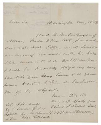 Lot #10 Martin Van Buren Autograph Letter Signed