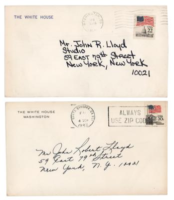 Lot #129 Nancy Reagan (2) Notes to John Lloyd - Image 2