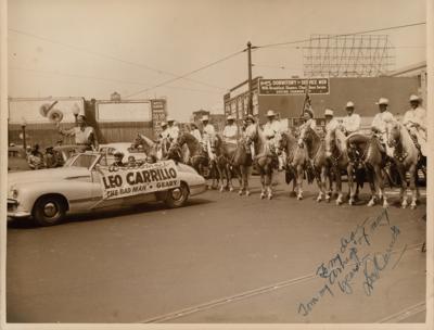 Lot #623 Leo Carrillo Signed Photograph - Image 1