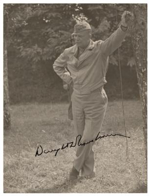 Lot #38 Dwight D. Eisenhower Signed Photograph - Image 1