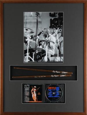 Lot #530 Roy Haynes Signed Photograph and Drum