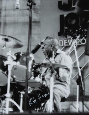 Lot #530 Roy Haynes Signed Photograph and Drum Stick - Image 2