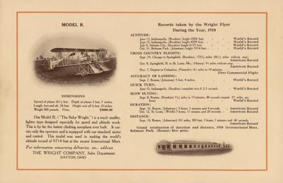 Lot #362 Wright Brothers: Wright Flyer Brochure (1911) - Image 5
