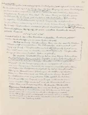 Lot #187 Albert Einstein Handwritten Manuscript: "The Essence of the Theory of Relativity" - Image 4