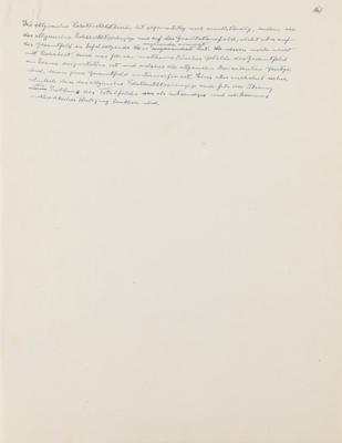 Lot #187 Albert Einstein Handwritten Manuscript: "The Essence of the Theory of Relativity" - Image 8