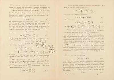Lot #188 Albert Einstein Hand-Annotated Presentation Offprint of "The Formal Basis of the General Theory of Relativity" - Image 2
