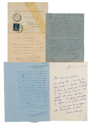 Lot #466 French Nobel Prize in Literature Winners (8) Autograph Letters Signed - Image 2