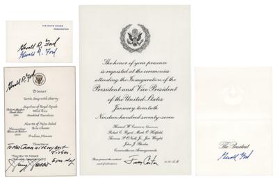 Lot #70 Jimmy Carter and Gerald Ford (4) Signed Items
