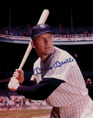 Lot #739 Mickey Mantle Signed Photograph