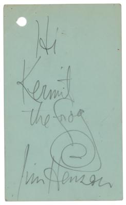 Lot #648 Jim Henson Signature
