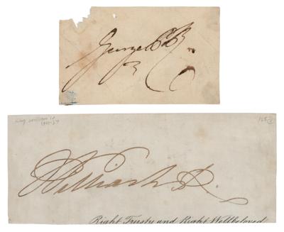 Lot #289 King William IV and King George IV (2) Signatures - Image 1