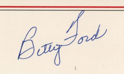 Lot #101 Gerald and Betty Ford Signed Oversized Christmas Card - Image 3