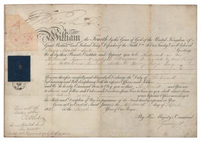 Lot #288 King William IV Document Signed