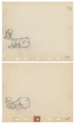 Lot #452 Donald Duck (2) production drawings from Donald's Gold Mine - Image 1