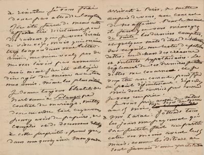 Lot #478 George Sand Autograph Letter Signed on Frederic Chopin - Image 2