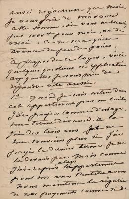 Lot #478 George Sand Autograph Letter Signed on Frederic Chopin - Image 3