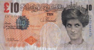 Lot #420 Banksy: Di-faced Tenner (3) Fake £10 Notes - Image 3