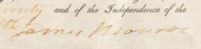 Lot #5 James Monroe Document Signed as President - Image 2