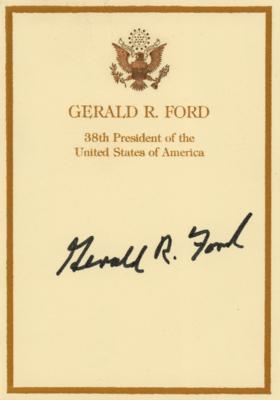 Lot #98 Gerald Ford Signed Bookplate - Image 1