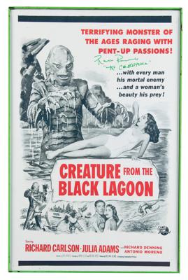 Lot #626 Creature From the Black Lagoon: Ricou Browning Signed Poster - Image 2