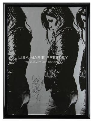 Lot #555 Lisa Marie Presley Signed Poster - Image 1