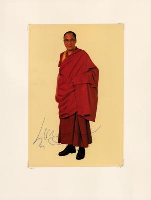 Lot #262 Dalai Lama Signed Photograph - Image 1