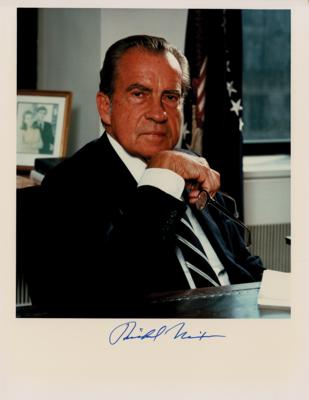 Lot #123 Richard Nixon Signed Photograph