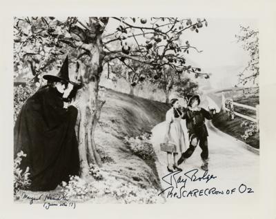 Lot #705 Wizard of Oz: Bolger and Hamilton Signed Photograph