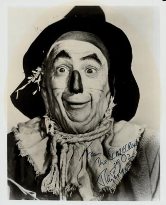 Lot #706 Wizard of Oz: Ray Bolger Signed