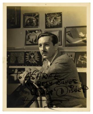 Lot #447 Walt Disney Signed Photograph