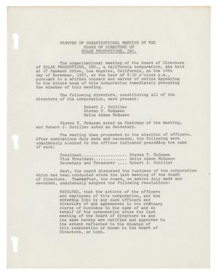 Lot #588 Steve McQueen Document Signed - Image 2