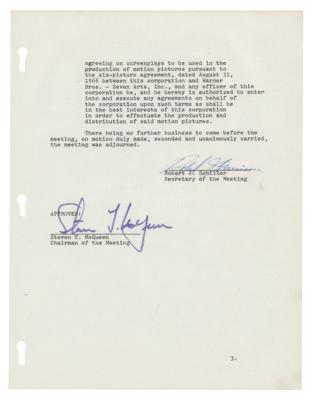 Lot #588 Steve McQueen Document Signed