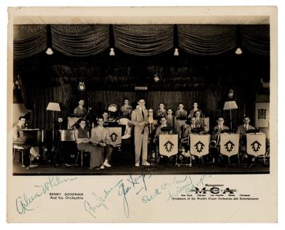 Lot #529 Benny Goodman Orchestra Signed Photograph