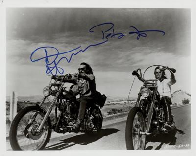 Lot #631 Easy Rider: Fonda and Hopper Signed Photograph - Image 1