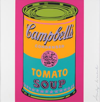 Lot #427 Andy Warhol Signed Silkscreen Print of Campbell's Tomato Soup - Image 1