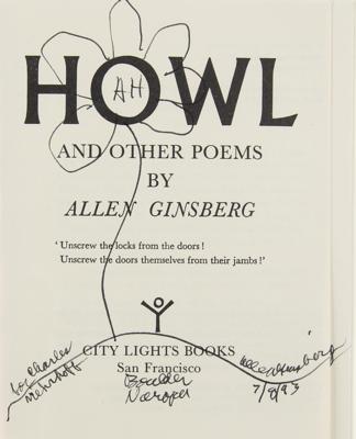 Lot #485 Allen Ginsberg Signed Book - Image 2