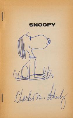 Lot #449 Charles Schulz Signed Sketch in Book - Image 2