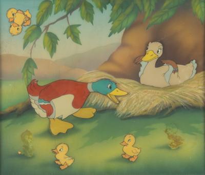 Lot #450 Duck Family production cels from The Ugly Duckling - Image 1