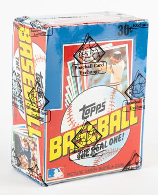 Lot #722 1982 Topps Baseball Wax Box
