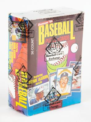 Lot #723 1986 Donruss Baseball Wax Box