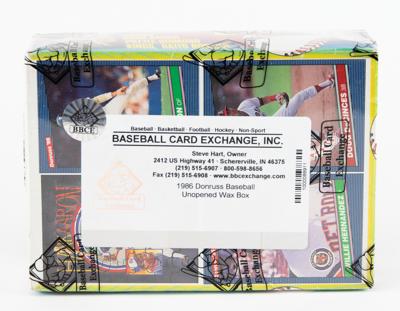 Lot #723 1986 Donruss Baseball Wax Box - Image 2