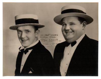 Lot #584 Laurel and Hardy Signed Photograph